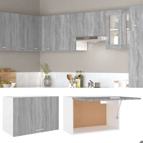Hængeskab - EKSKLUSIV HUS - Lyon - Grå Sonoma - 60 x 31 x 40 cm - Træ (spånplader) Gris Sonoma