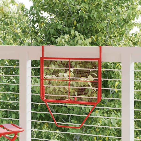 Maison Exclusive - Punainen parvekettable 60x40 cm Teräs Röd