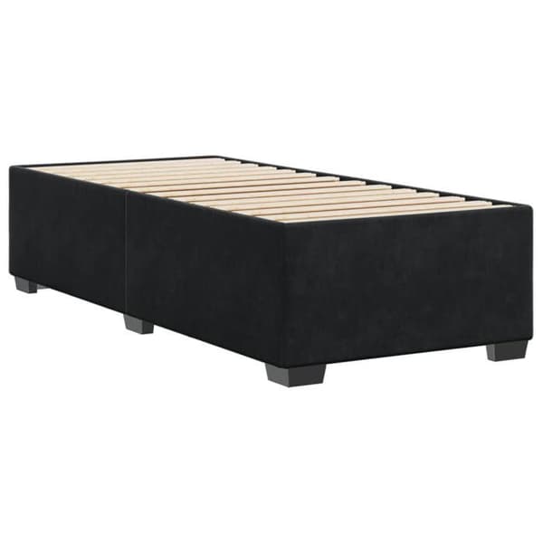 Maison Exclusive - Sengestel uden madras sort 90x200 cm fløjl Svart