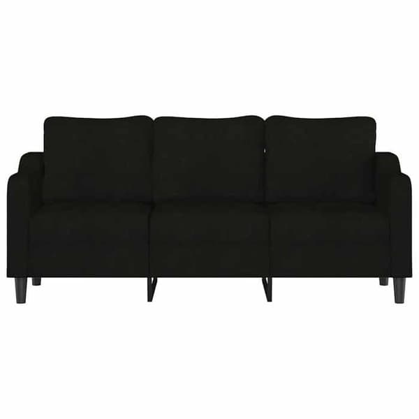 Maison Exclusive - Musta 3-paikkainen sohva 180 cm Kangas