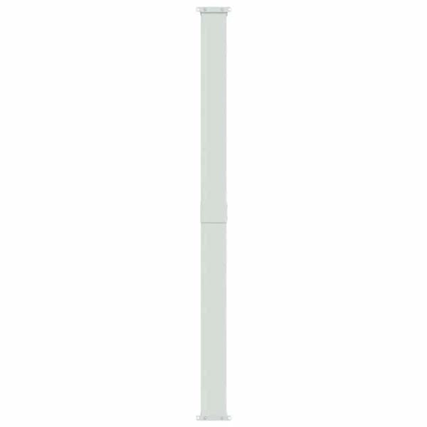 Sidemarkise - EKSKLUSIV HUS - 200 x 514 cm - Creme - UV-bestandig polyester - Manuel, automatisk tilbagevenden Grädde