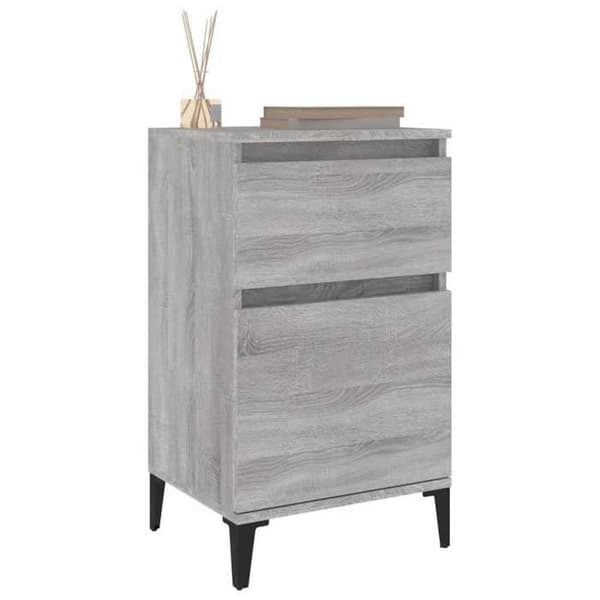 Maison Exclusive - Sonoma harmaa yöpöytä 40x35x70 cm Sonoma grå
