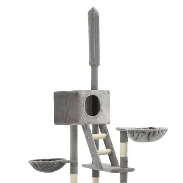 Maison Exclusive - Kattträd med sisal klösträningar 230-260 cm Grå grå