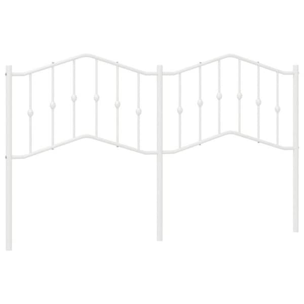 Maison Exclusive - Erstatnings hovedgærde metal hvid 160 cm