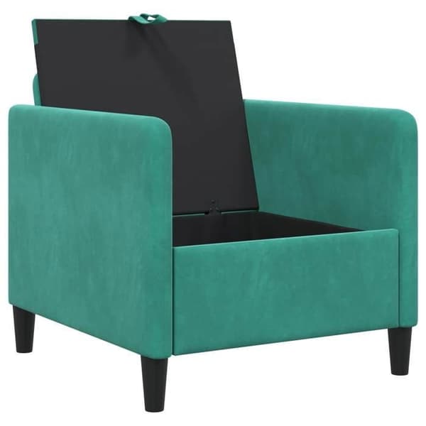 Maison Exclusive - Soffa med förvaring Turkos 72 x 78 x 87 cm Polyester