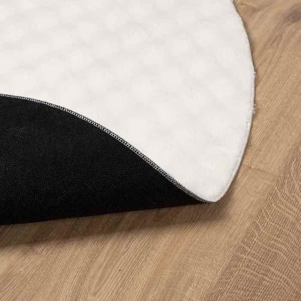 Maison Exclusive - Rund yta Matta SIROLO Kräm Ø 160 CM Polyester