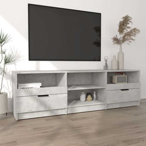 Maison Exclusive - TV-møbel Grå beton 150x33,5x45 cm Ingeniørtræ