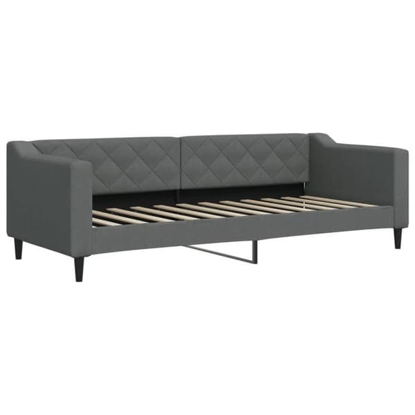 Maison Exclusive - Sovesofa med udtræk og skuffer i mørkegrå 80x200 cm stof