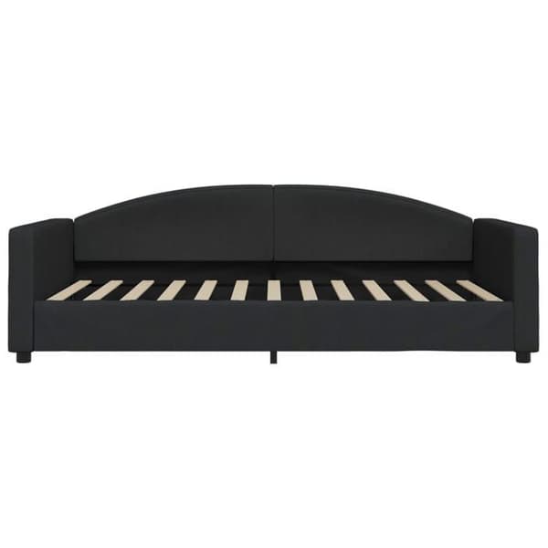 Maison Exclusive - Päivävuode mustalla patjalla 100x200 cm kangas