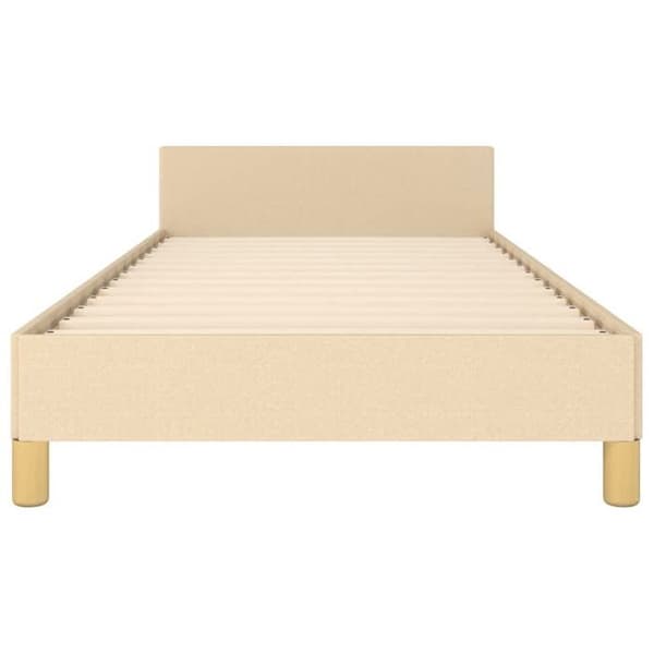 Maison Exclusive - Sengestel uden madras creme 90x190 cm stof