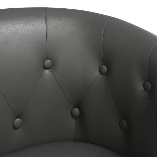 Maison Exclusive - Grå cabrioletstol i konstläder