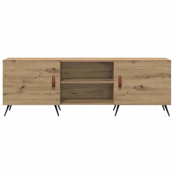 Maison Exclusive - TV-møbel 150 x 30 x 50 cm håndlavet egetræ Ingeniørtræ Ek