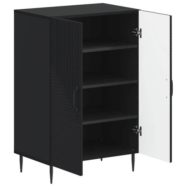 Exklusiv möbel - Skoskåp HAARLEM 59,5 x 39,5 x 89,5 cm Svart