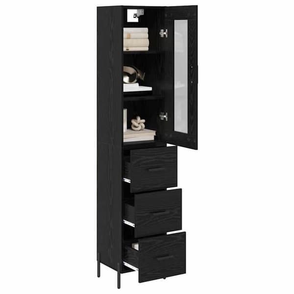 Dressoar / Buffé - MAISON EXCLUSIVE - Standardmodell - Träpaneler - Svart - Metallben
