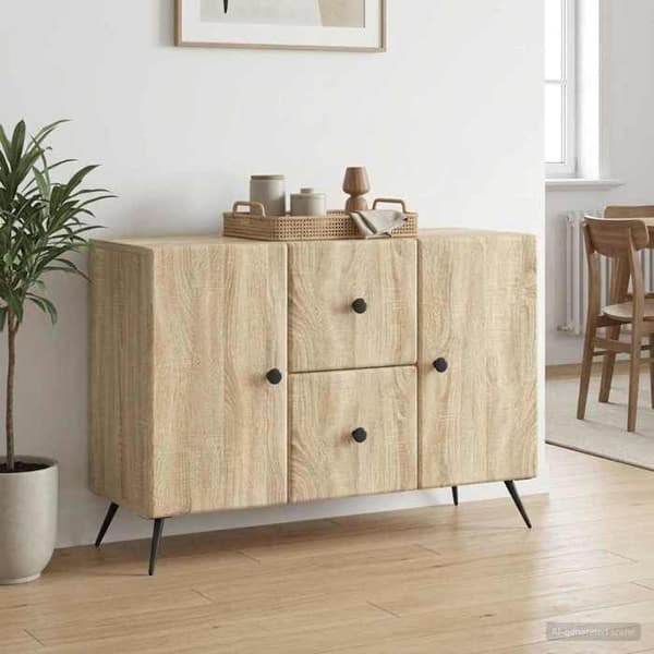 Maison Exclusive - Buffet Eg Sonoma 89 x 34,5 x 60 cm Ingeniørtræ