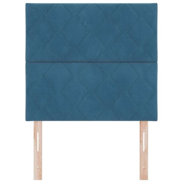 Maison Exclusive - Mörkblå sänggavel 90 cm Sammet