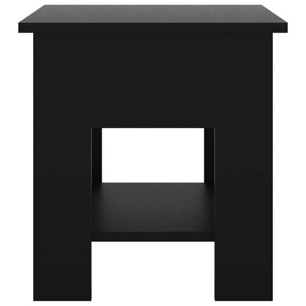 Maison Exclusive - Sort sofabord 40x40x42 cm ingeniørtræ