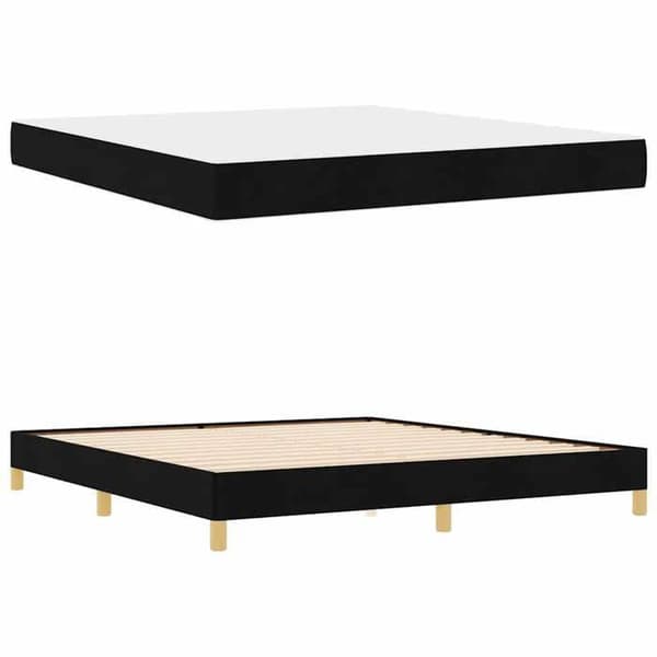 Sengestel med madras - EKSKLUSIV HUS - Boxspring seng - Sort - 180x200 cm - Madras med pocketfjedre Svart