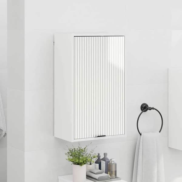Badrumsmöbel - EXKLUSIV HEM - 39 x 23,5 x 65 cm - Blank vit - Ingenjörsträ - Väggmonterad Vit