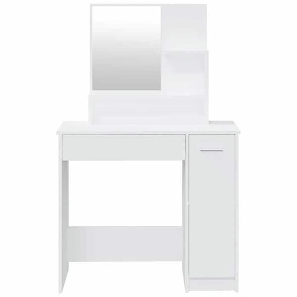 Maison Exclusive - Sminkbord Set Vit 86,5x35x136 cm