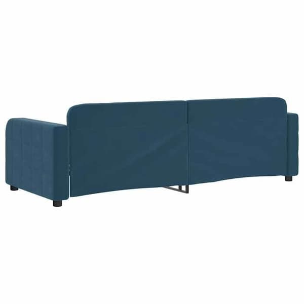 Maison Exclusive - Sängsoffa utan madrass blå 80x200 cm sammet Blå