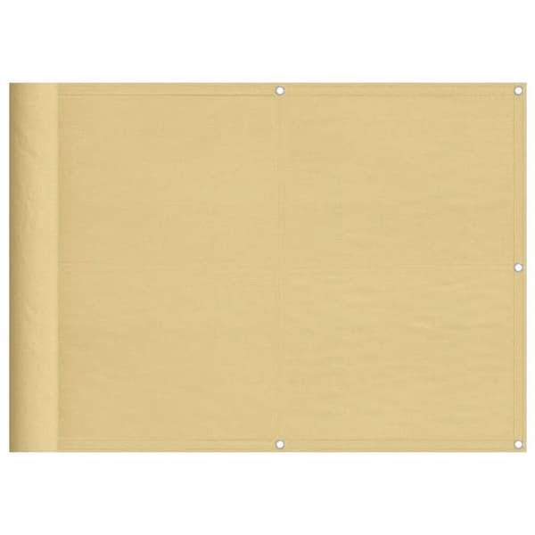 Maison Exclusive - Balkon skærm sand 75x500 cm 100% polyester oxford sand