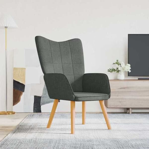 Maison Exclusive - Mørkegrå afslapningsstol i stof