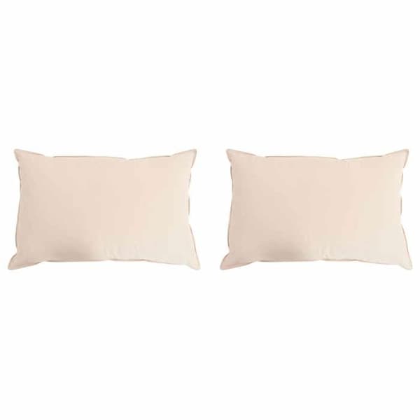 Maison Exclusive - Kudde 2 st 50 x 75 cm Alla säsonger Kapokfiber Beige