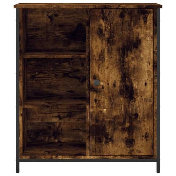 Maison Exclusive - Buffé i rökig ek 70x30x80 cm ingenjörsträ