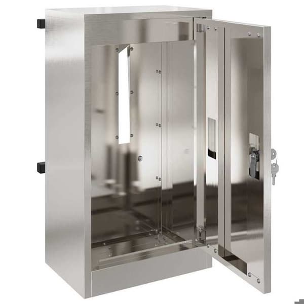 Maison Exclusive - sølvfarvet postkasse 30 x 20 x 55 cm rustfrit stål Silver