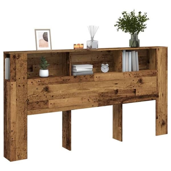 Hovedgærde bibliotek - EKSKLUSIV HUS - 200×18,5×102,5 cm - Gamle træ - 3 rum - Spånplader Gammalt trä