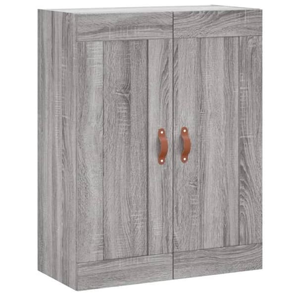 Maison Exclusive - Buffé hög Sonoma grå 69,5x34x180 cm Ingenjörsträ Sonoma grå