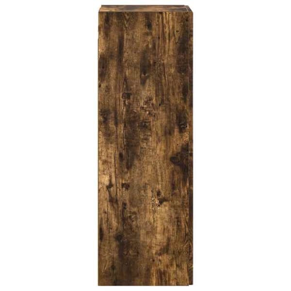 Maison Exclusive - Väggmonterat Badrumsskåp Rökt Ek 33 x 34,5 x 60 cm