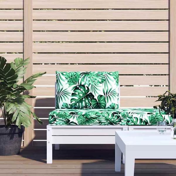 Pallkudde - EXKLUSIV HEM - Löv - 2-pack - Vattentålig - Grön 60x60 cm