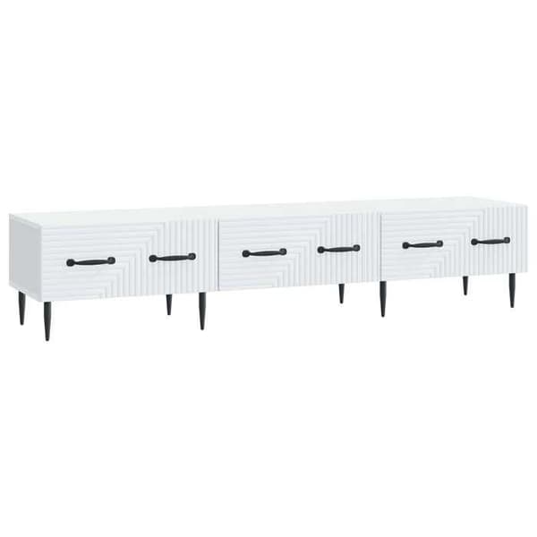 Maison Exclusive - TV-möbel Vit 147 x 34,5 x 30 cm Ingenjörsträ