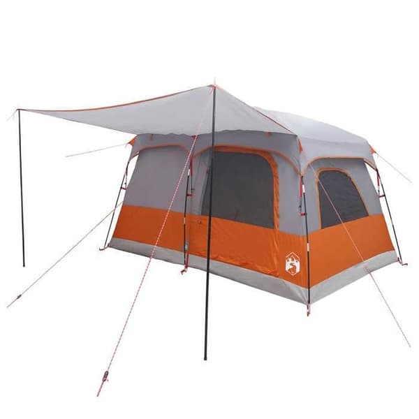 Maison Exclusive - Familie telt til 6 personer Grå og orange Polyester