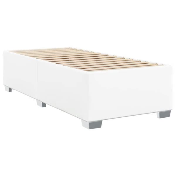 Maison Exclusive - Sängram utan madrass vit 90x190 cm konstläder