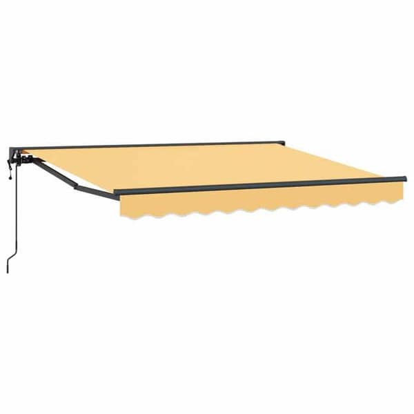 Fällbart tak - EXKLUSIVT HUS - 3,5 x 2 m - Elektrisk - Aluminiumstruktur - Polyesterduk sand Sand