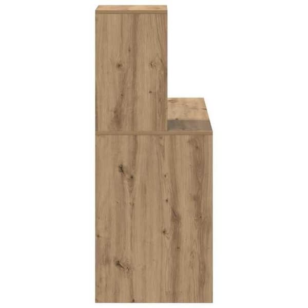 Maison Exclusive - Håndlavet egetræskontor 102 x 50 x 124 cm Ingeniørtræ Ek