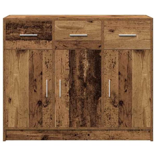 Maison Exclusive - Buffé gammalt trä 91x28x75 cm ingenjörsträ