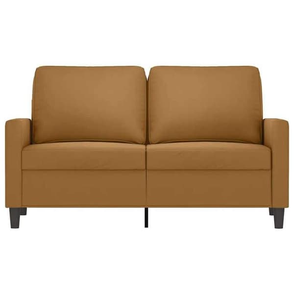 Maison Exclusive - 2-paikkainen sohva, ruskea, 120 cm, sametti