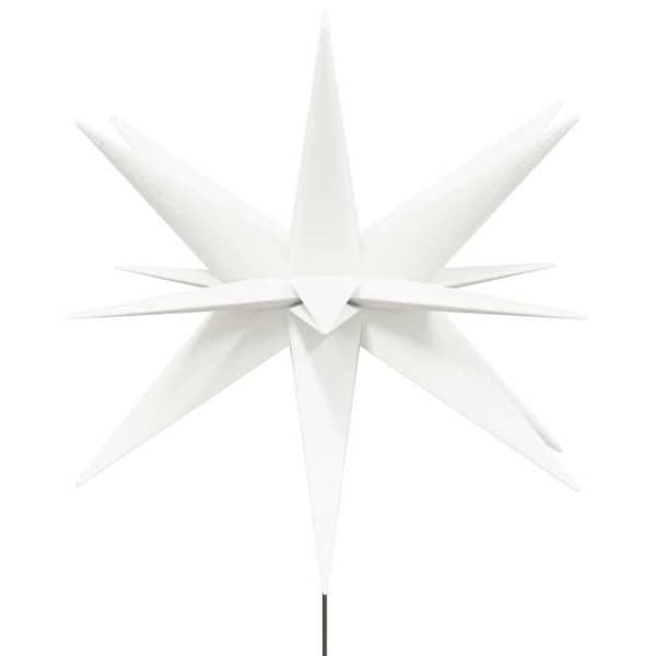 Maison Exclusive - Julbelysning med pinnar 3 st LED vikbar vit 57 cm