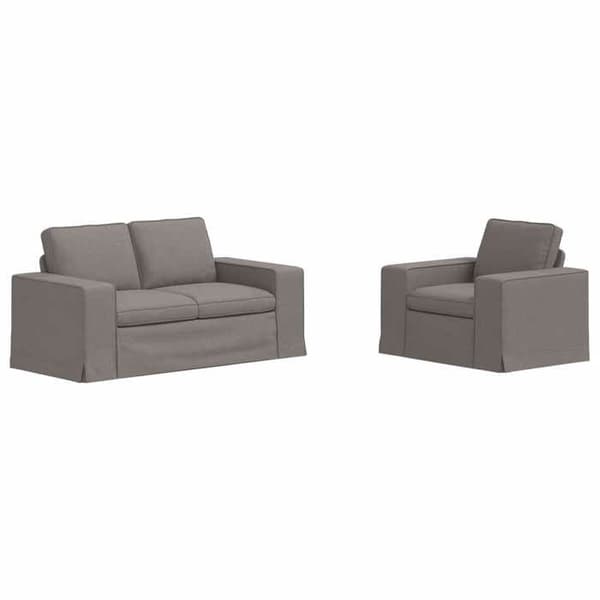 Maison Exclusive - 2-delars soffset i taupe tyg