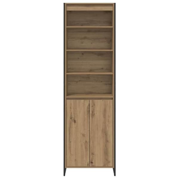 Maison Exclusive - Høje skabe i egetræ 60 x 36 x 200 cm Ek