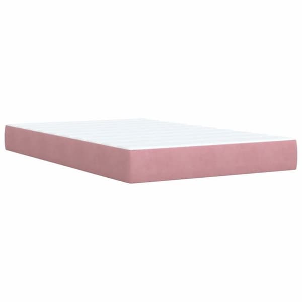 Maison Exclusive - Sengebund med lameller og madras Rose 120x200 cm Velour