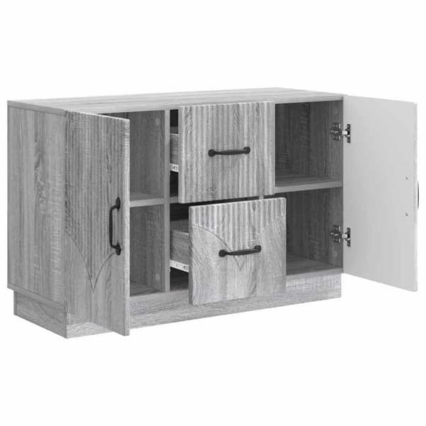 Buffet - EKSKLUSIVT HUS - Sonoma - Grå - Ingeniørtræ - 89 x 34,5 x 57 cm Grå