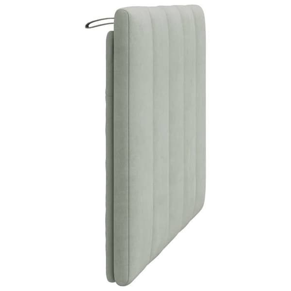 Maison Exclusive - Huvudgavelkudde Hanko ljusgrå 100 cm sammet
