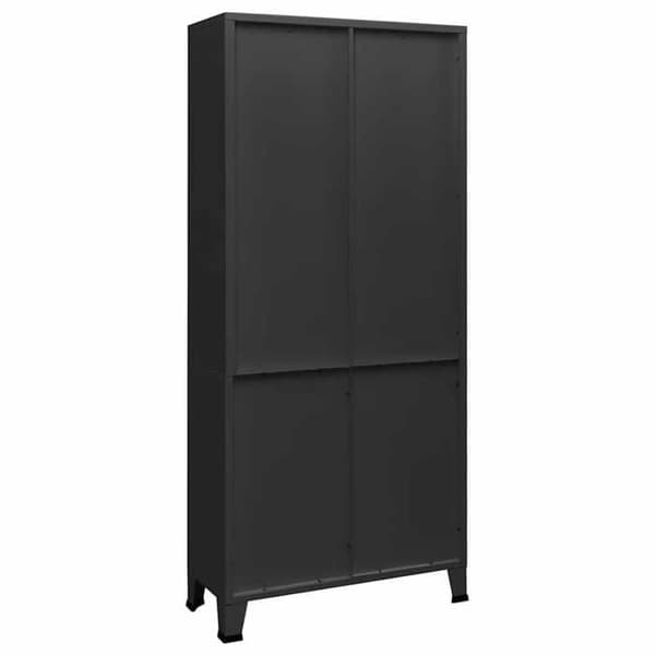 Maison Exclusive - Industriel Bibliotek Anthracite 80x32x180 cm Stål