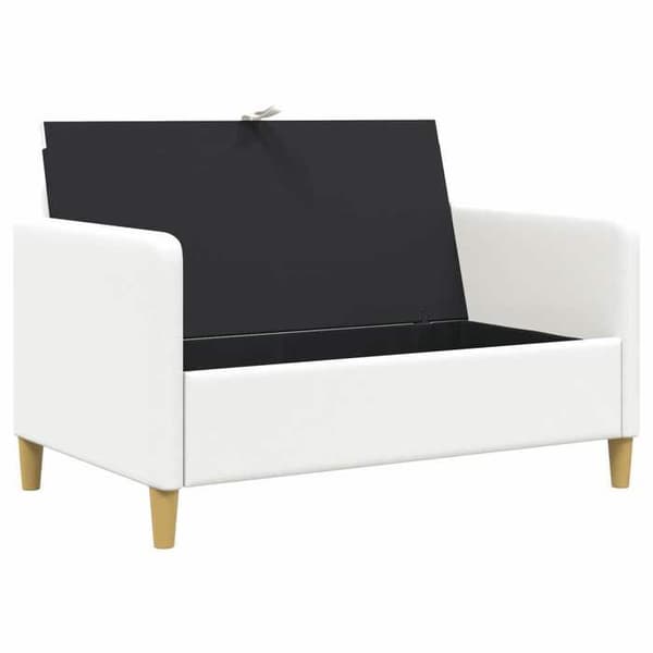 Maison Exclusive - Soffa med förvaring Vit 122 x 78 x 87 cm Polyester