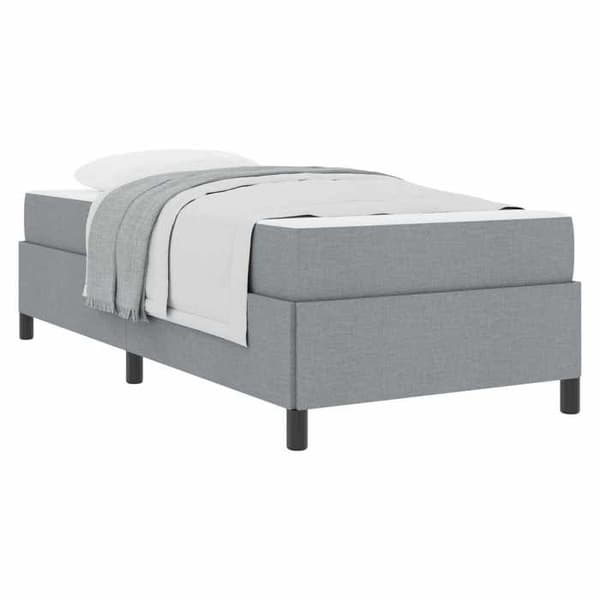 Maison Exclusive - Vaaleanharmaa jousipatja 100 x 200 cm kangas Ljusgrått